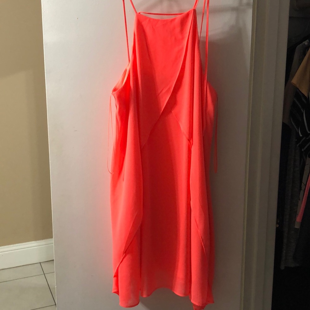 Neon pink dress
